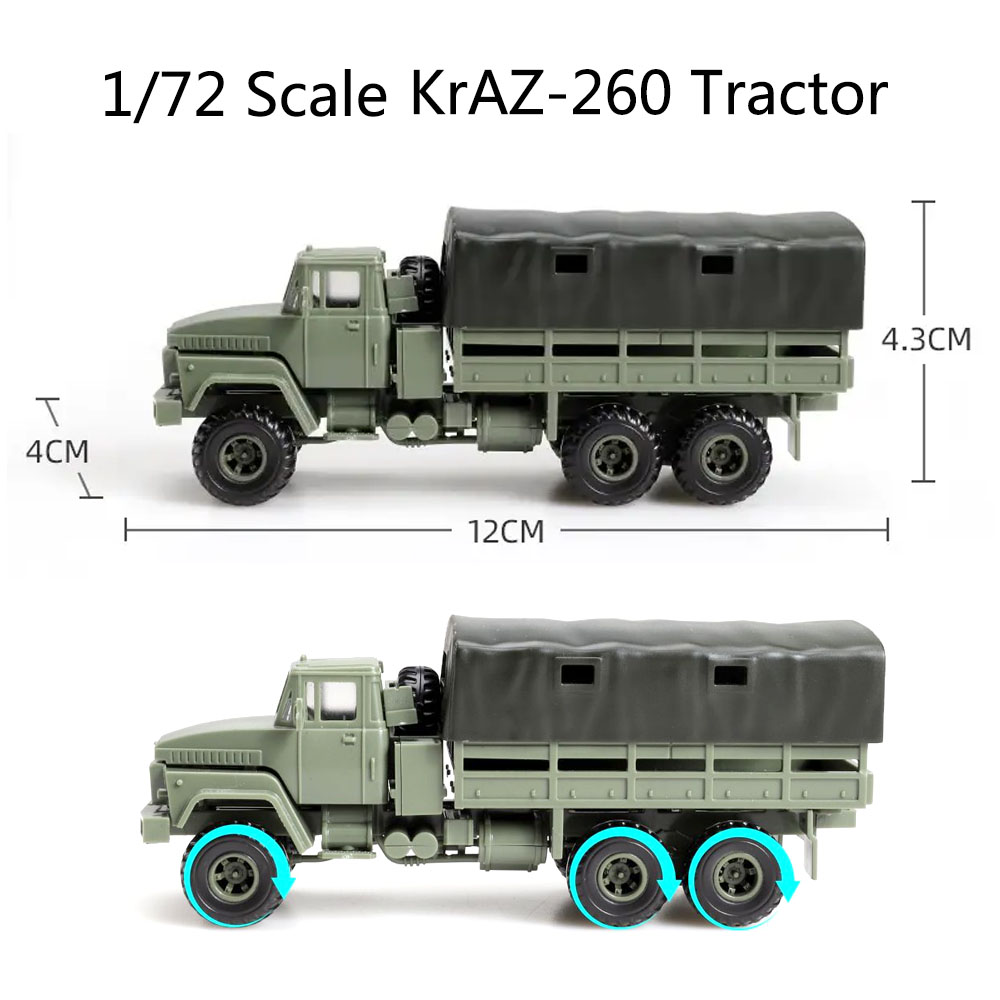 Model Kit Ukraine - 4D 1/72 Oekraïne KRAZ260 Zware vrachtwagen