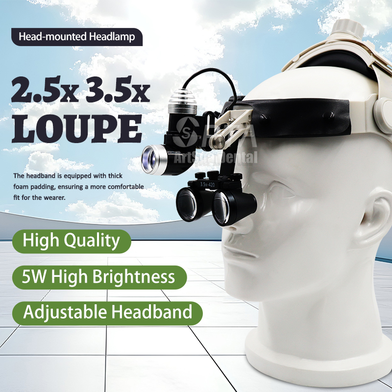 Magnifier With Light - Opgewaardeerd comfortabel type tandheelkundig medisch vergrootglaslicht