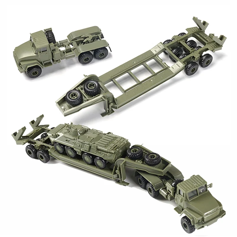 Model Kit Ukraine - 1/72 Oekraïne KRAZ260B Oplegger Tractor Militair