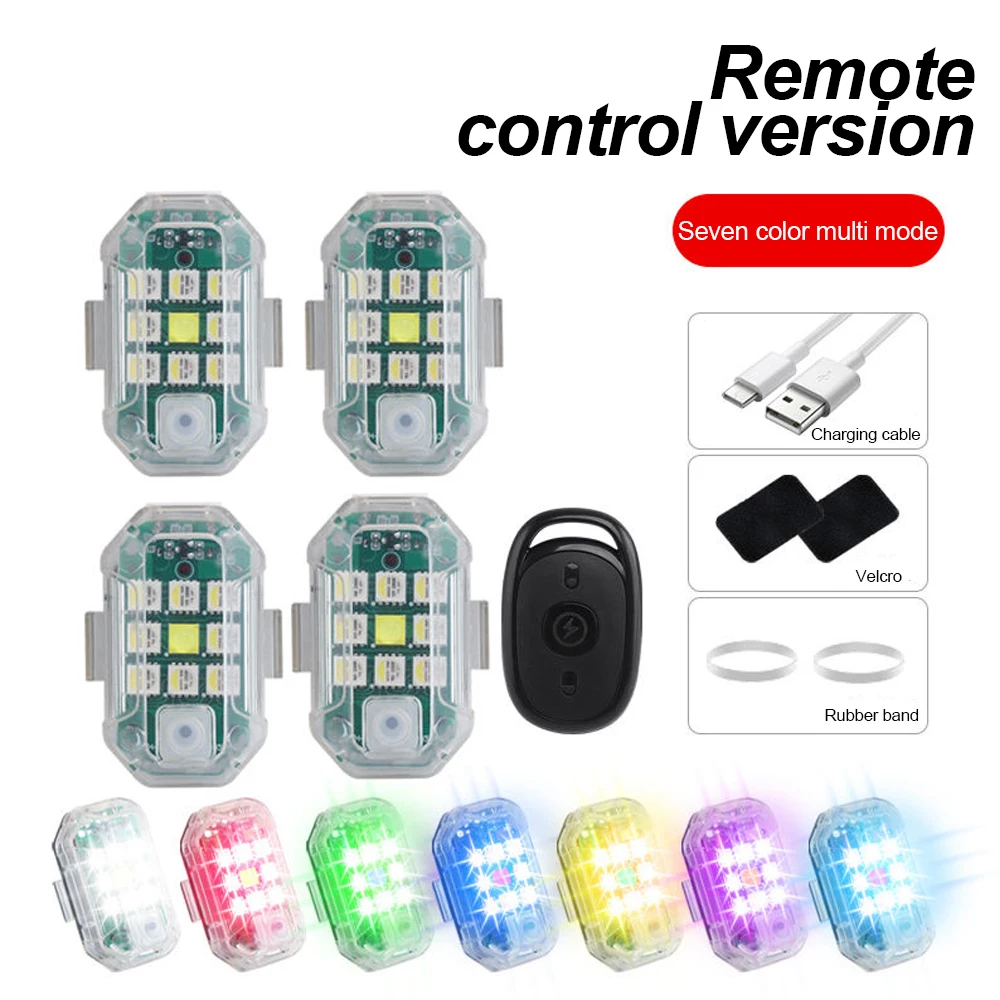Model Kit Led - Draadloze afstandsbediening LED-vliegtuigstroboscooplicht voor auto auto