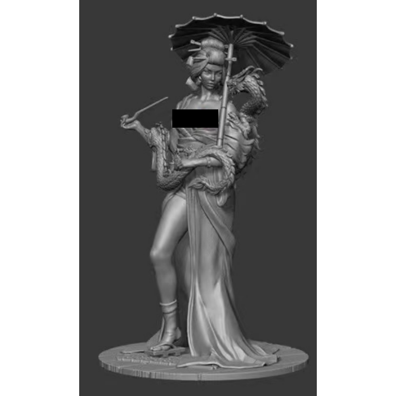 Model Kit Dragon - 1/24 hars soldatenmodel GK Ancient Beauty