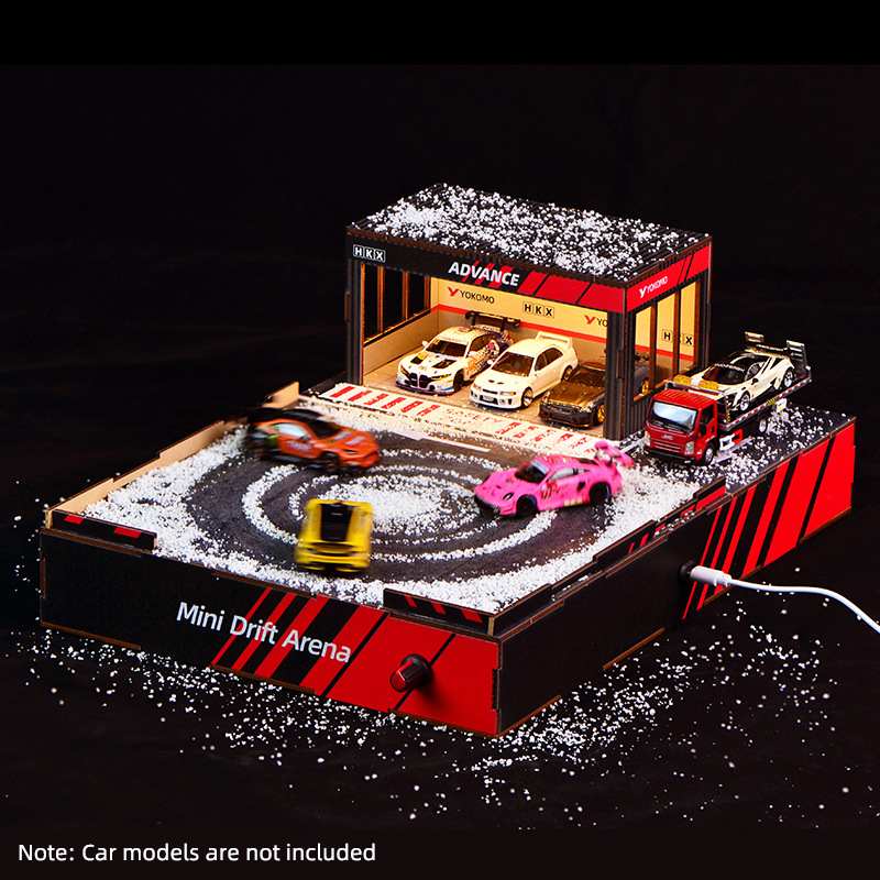 Model Kit Led - 1:64 Schaal DIY Driftbaan Diorama met