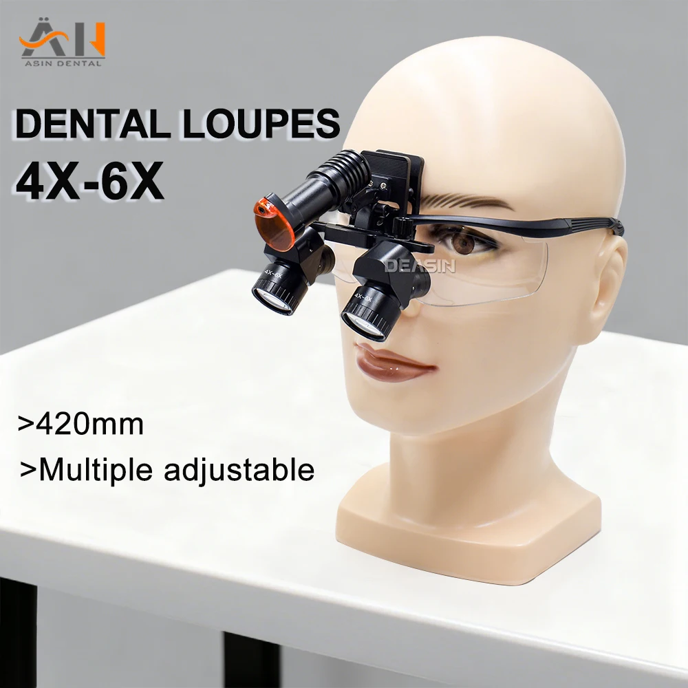 Magnifier With Light - Nieuwe Ergonomische Tandheelkundige Loepen Verstelbare 4x-6x