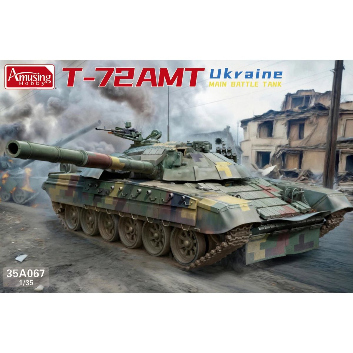Model Kit Ukraine - Amusing Hobby 35A067 1/35 Oekraïne hoofdgevechtstank