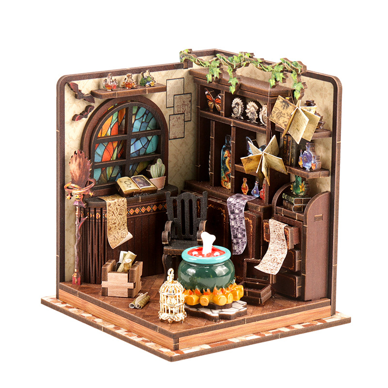 Model Kit Instructions - DIY houten miniatuur modelkit toverdrank workshop
