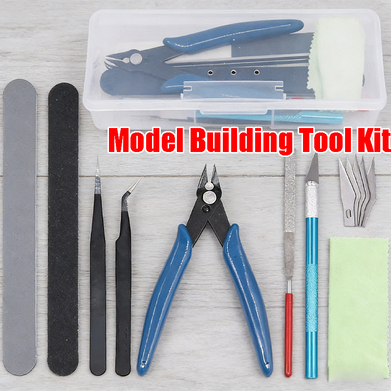 Model Kit Instructions - Complete Gunpla-modelgereedschapsset Essentiële montagegereedschappen voor Gundam-modelbouw