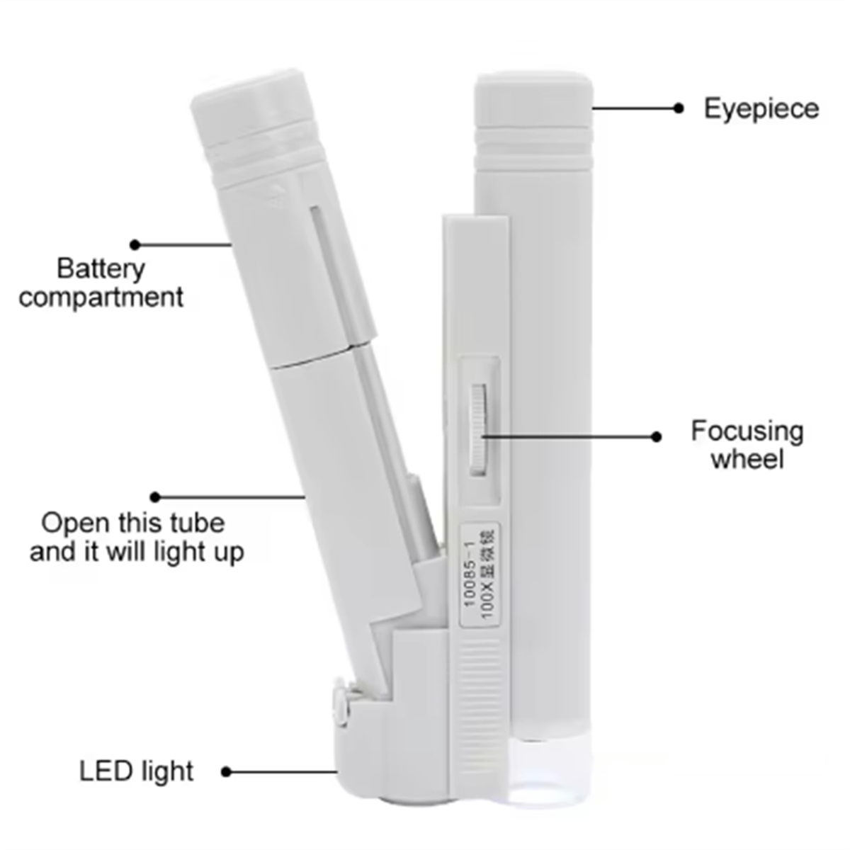 ABNJ Handheld Microscoop 100X  - Magnifier With Light recensie en prijs