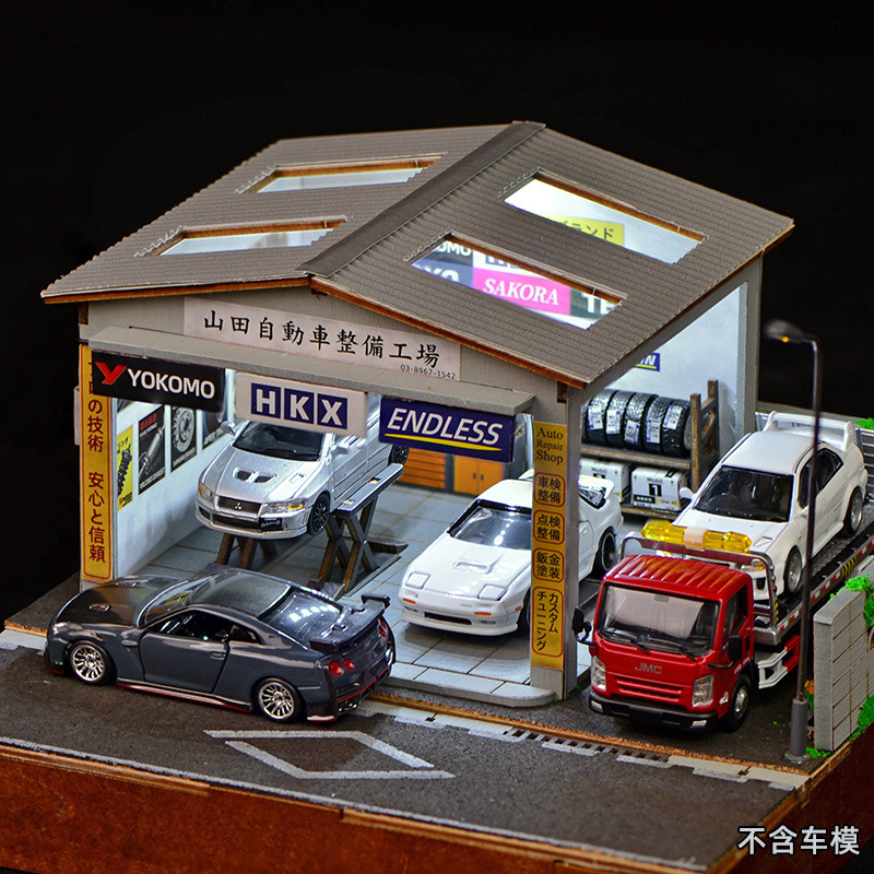 1:64 Schaal DIY Autoreparatiew - Model Kit Led recensie en prijs