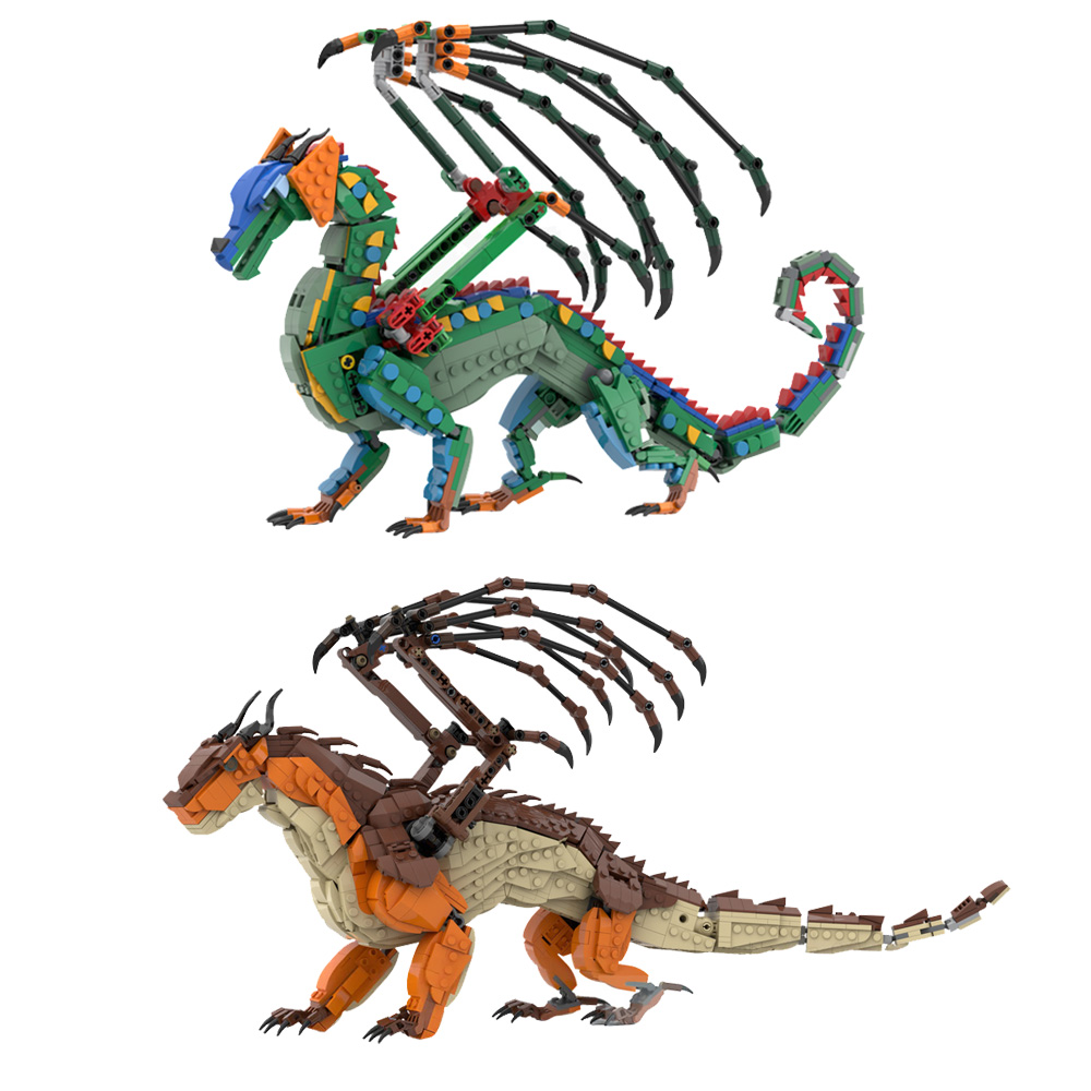 MOC RainWing Bouwstenen Model  - Model Kit Dragon recensie en prijs