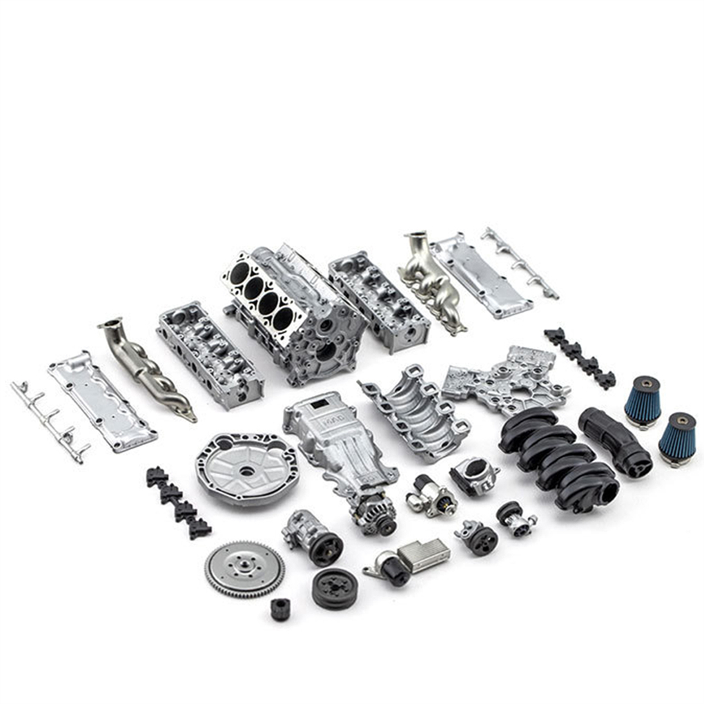 DIY MAD V8-motor interne verbr - Model Kit Cars recensie en prijs