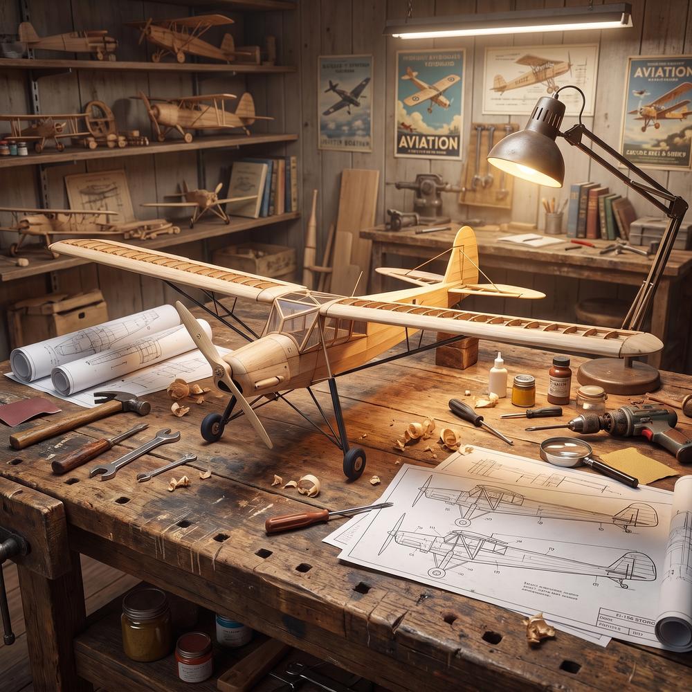 FI-156 500mm Vintage Balsa Hou - Model Kit Store recensie en prijs