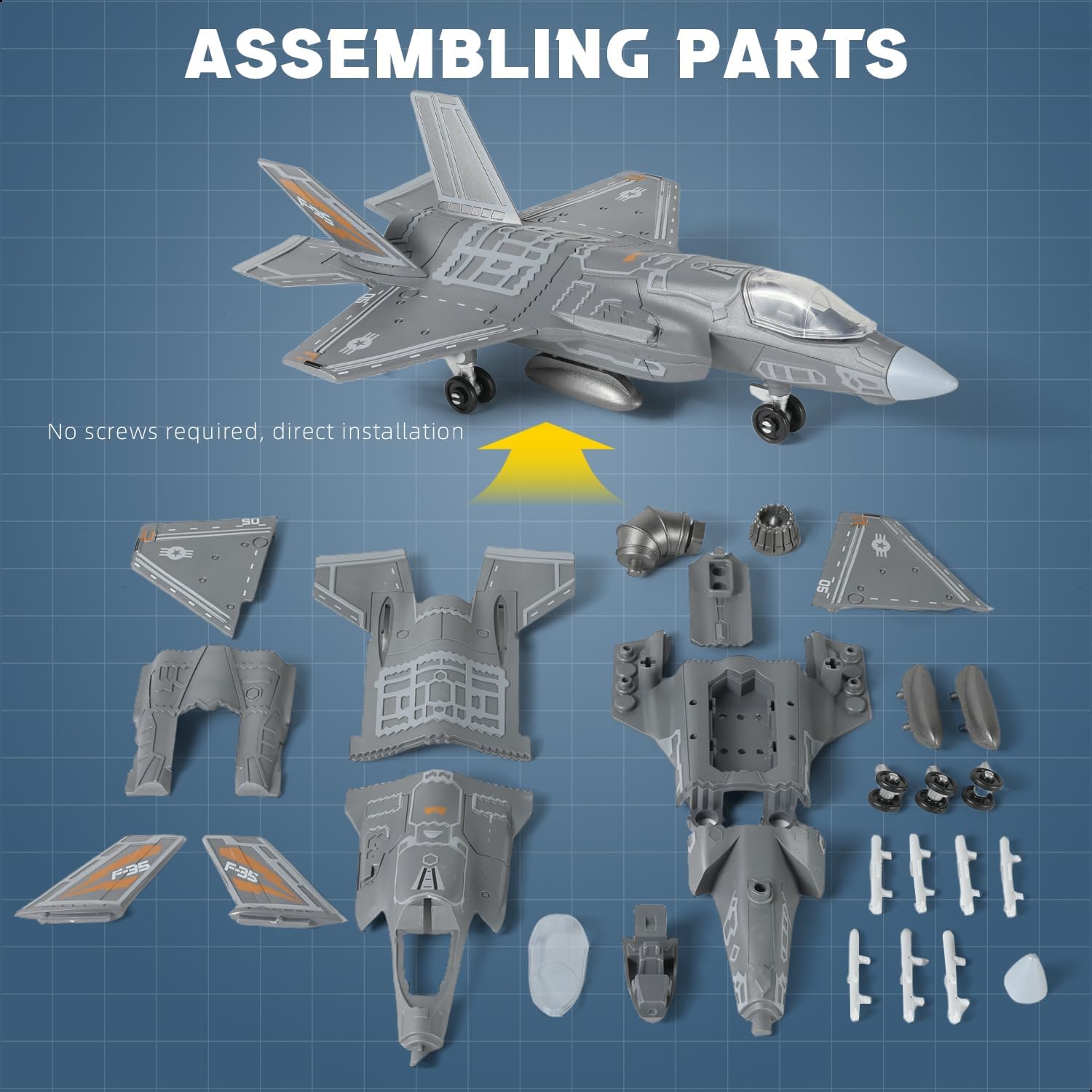 1:72 Schaal F-35 Jachtvliegtui - Model Kit Instructions recensie en prijs