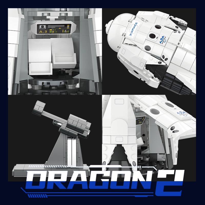 JJ9232 Sky Dragon 2 ruimteschi - Model Kit Dragon recensie en prijs