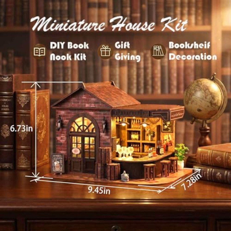 Boekenhoek Kit, 3D houten mini - Model Kit Led recensie en prijs